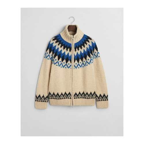 Bild von Gant Jacquard-Strickjacke mit Reißverschluss - Relaxed Fit