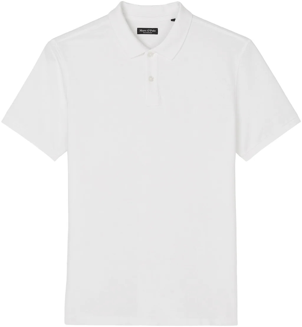 Bild von Marc O'Polo Kurzarm-Poloshirt regular Piqué aus Bio-Baumwolle (B21226653000) white