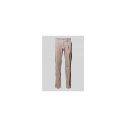 Bild von Tapered Fit Cordhose aus reiner Baumwolle Modell 'OSBY PLEATS'