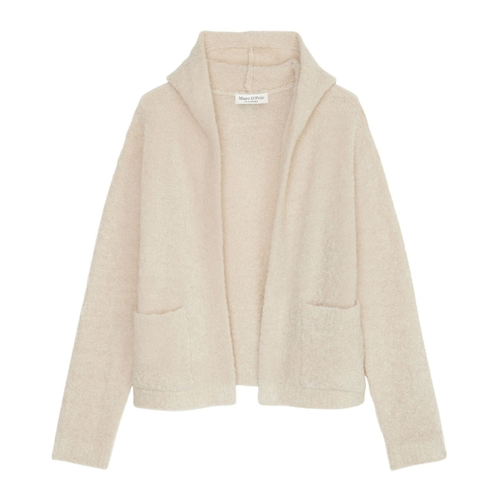 Bild von Eleganter Marc O'Polo Bouclé-Hoodie-Cardigan in Natural Cream