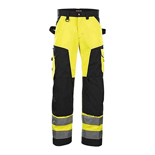 Bild von BLAKLÄDER® Herren Warnschutzhose 1566 gelb, marine Größe C60