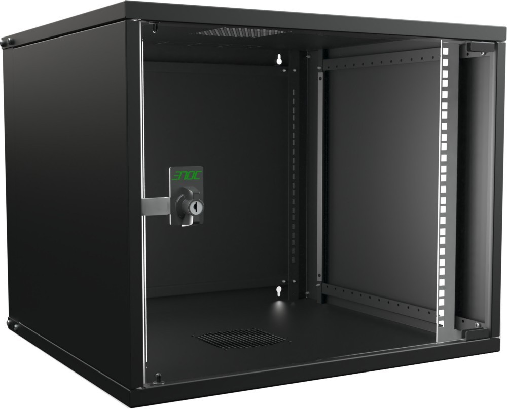 Bild von Enoc Wandschrank SNP 9HE sw W3 9-5-S-SNP (19 Zoll Rack), Serverschrank, Schwarz