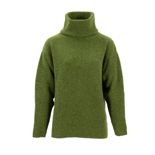 Bild von Sätila - Women's Sandby Polo Sweater - Wollpullover Gr XL oliv