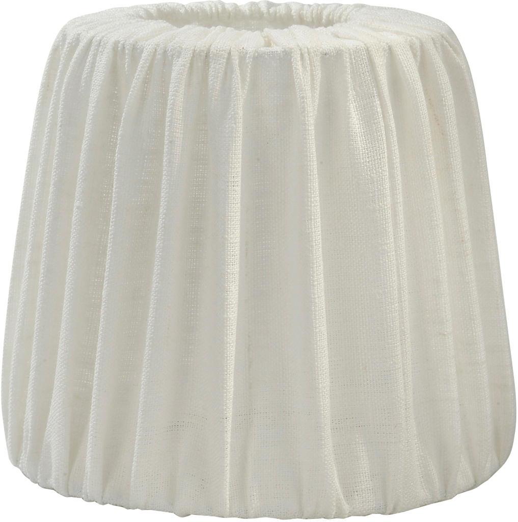 Bild von PR Home Mia Plissee Lampenschirm creme rund mit Federhalterung 14x14x12cm