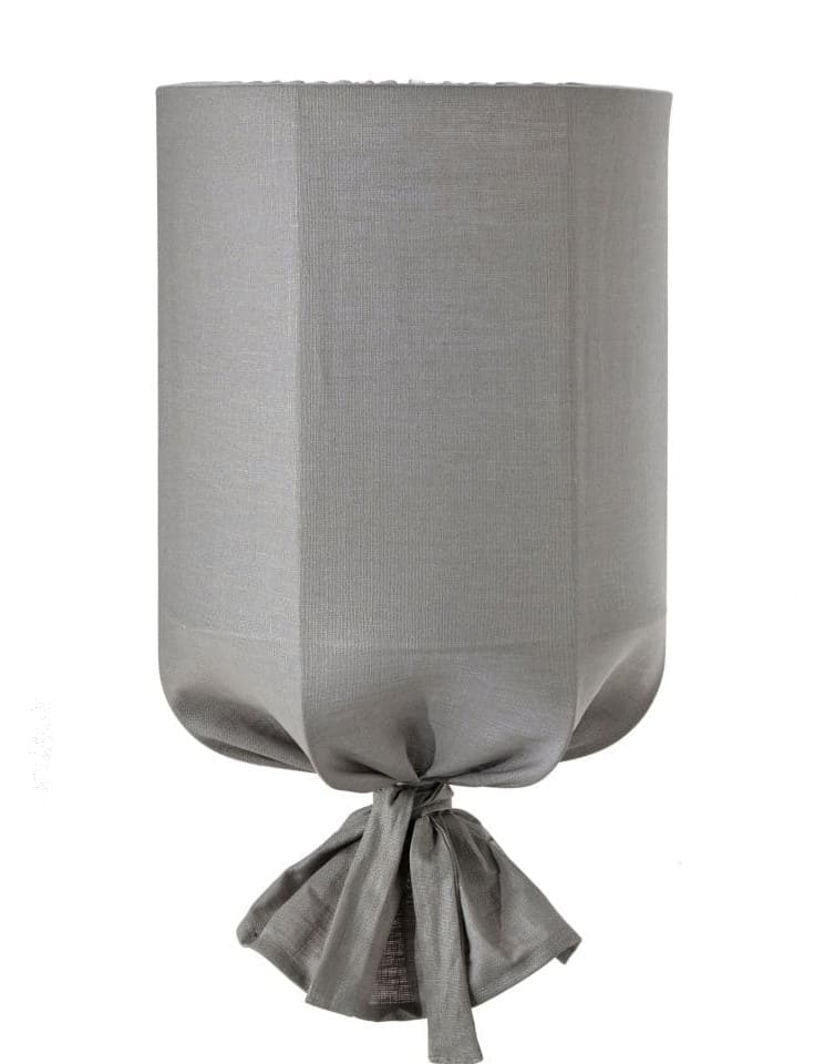 Bild von Textil Lampenschirm für Außen und Innen grau PR Home Round 30x60cm für E27 Fassung