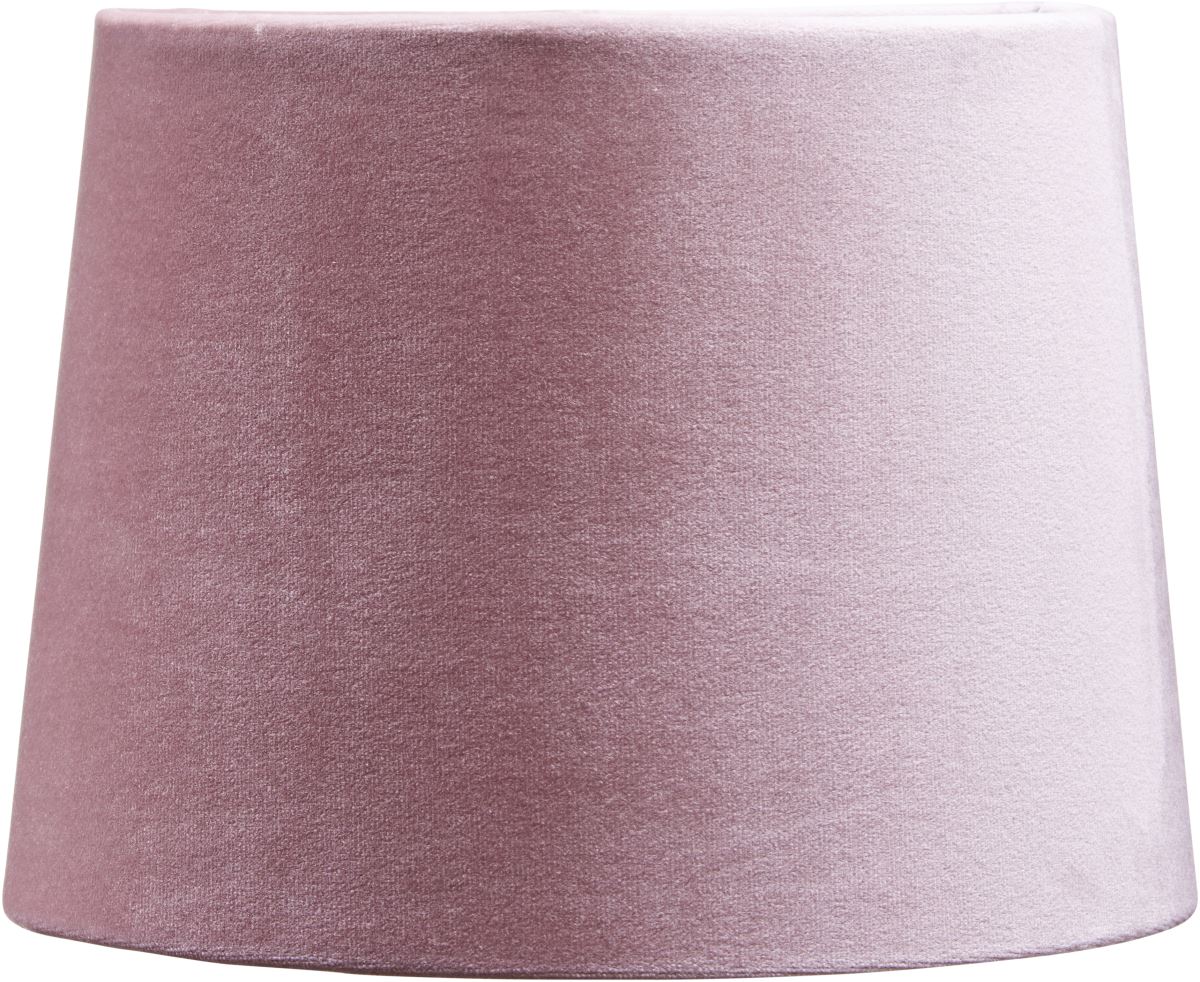Bild von PR Home Sofia Velvet Lampenschirm pink rund mit E27 Haltering unten 35x35x25cm