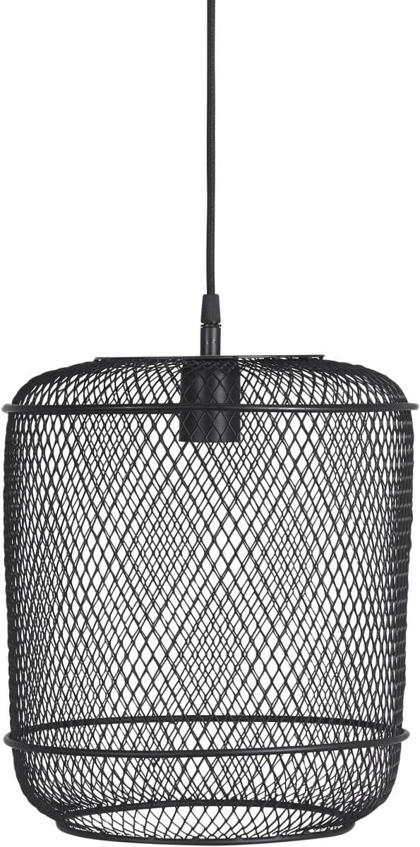Bild von Industie Look Hängelampe Gittertonne Metall schwarz PR Home Grid 27x36cm E27