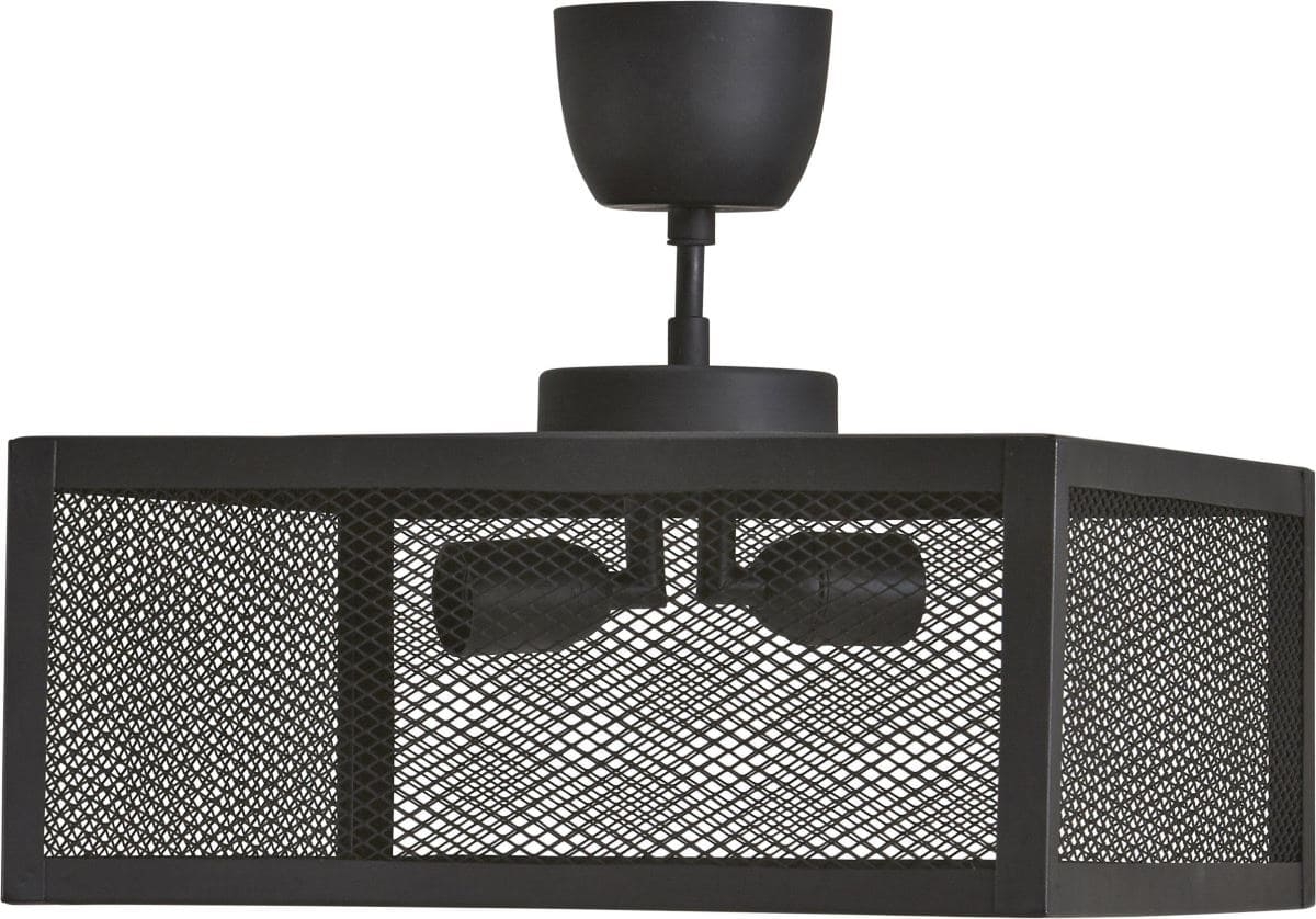 Bild von Industie Look Deckenlampe Metallgitter schwarz PR Home Grid 35cm 2x E27