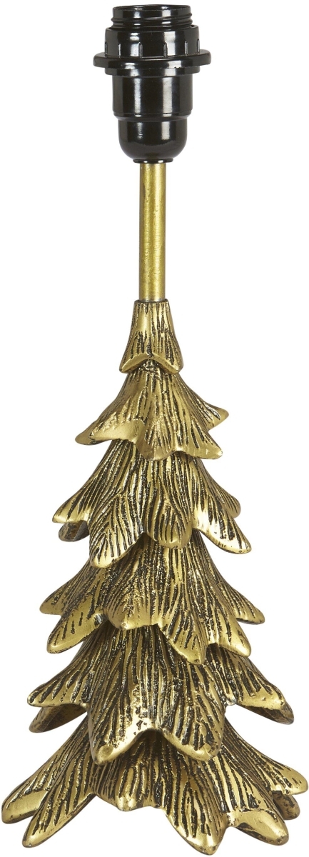 Bild von Tischlampe im Tannenbaum Look aus Metall antik messing PR Home Granen 29cm E14 ohne Schirm