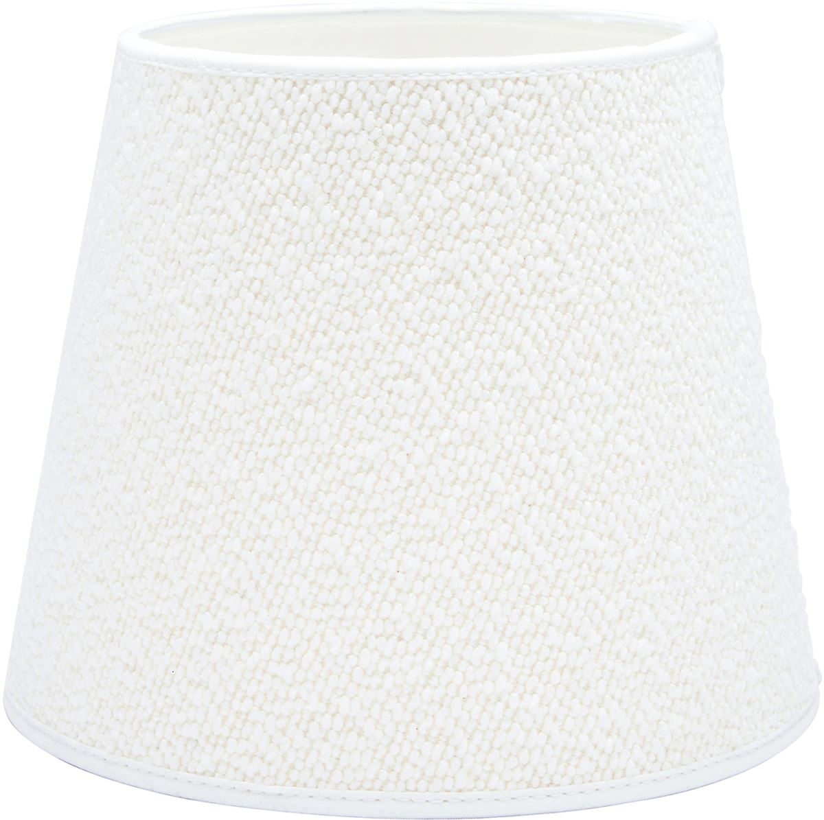 Bild von PR Home Mia Lampenschirm creme Boucle Stoff rund mit Federhalterung 17x17x14,5cm