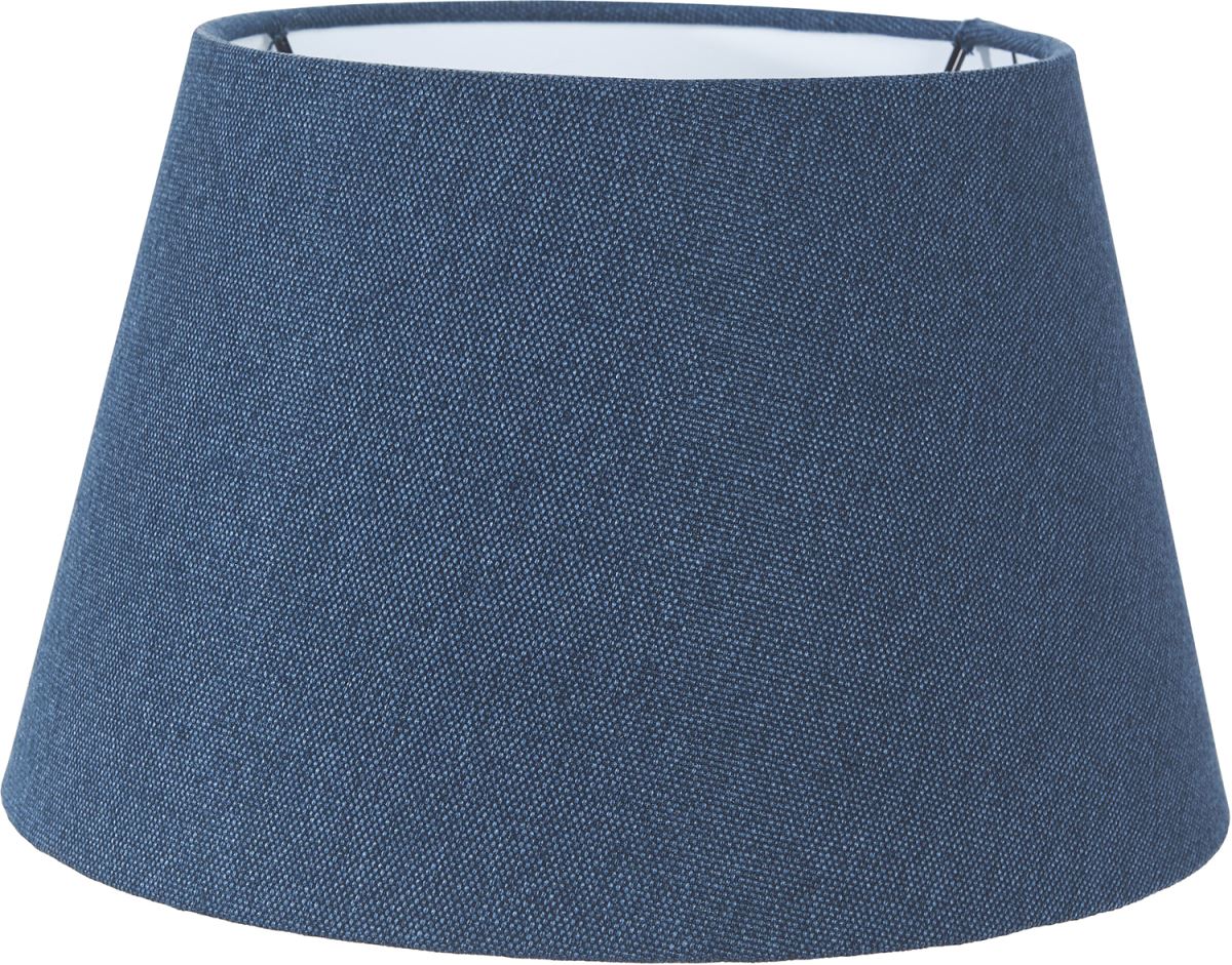 Bild von PR Home Hanna Lampenschirm blau rund mit E27 Haltering unten 19x19x14cm