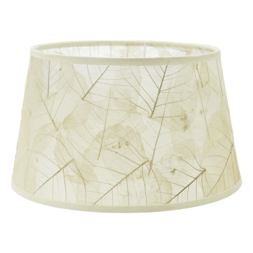 Bild von Beige Lampenschirm mit Blattmotiv von PR Home
