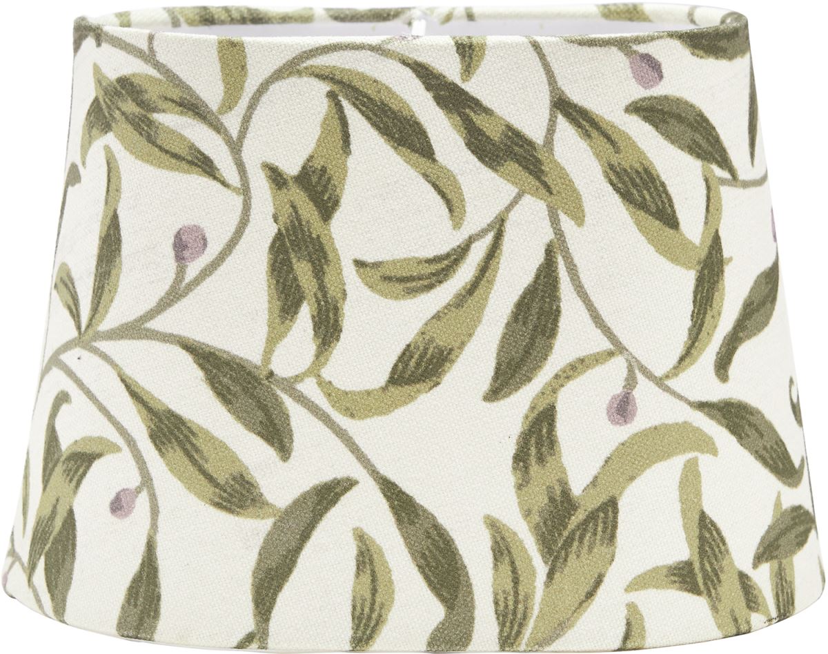 Bild von PR Home Omera Wilderhope Lampenschirm grün Blatt Motiv oval mit Federhalterung 23x15x16cm