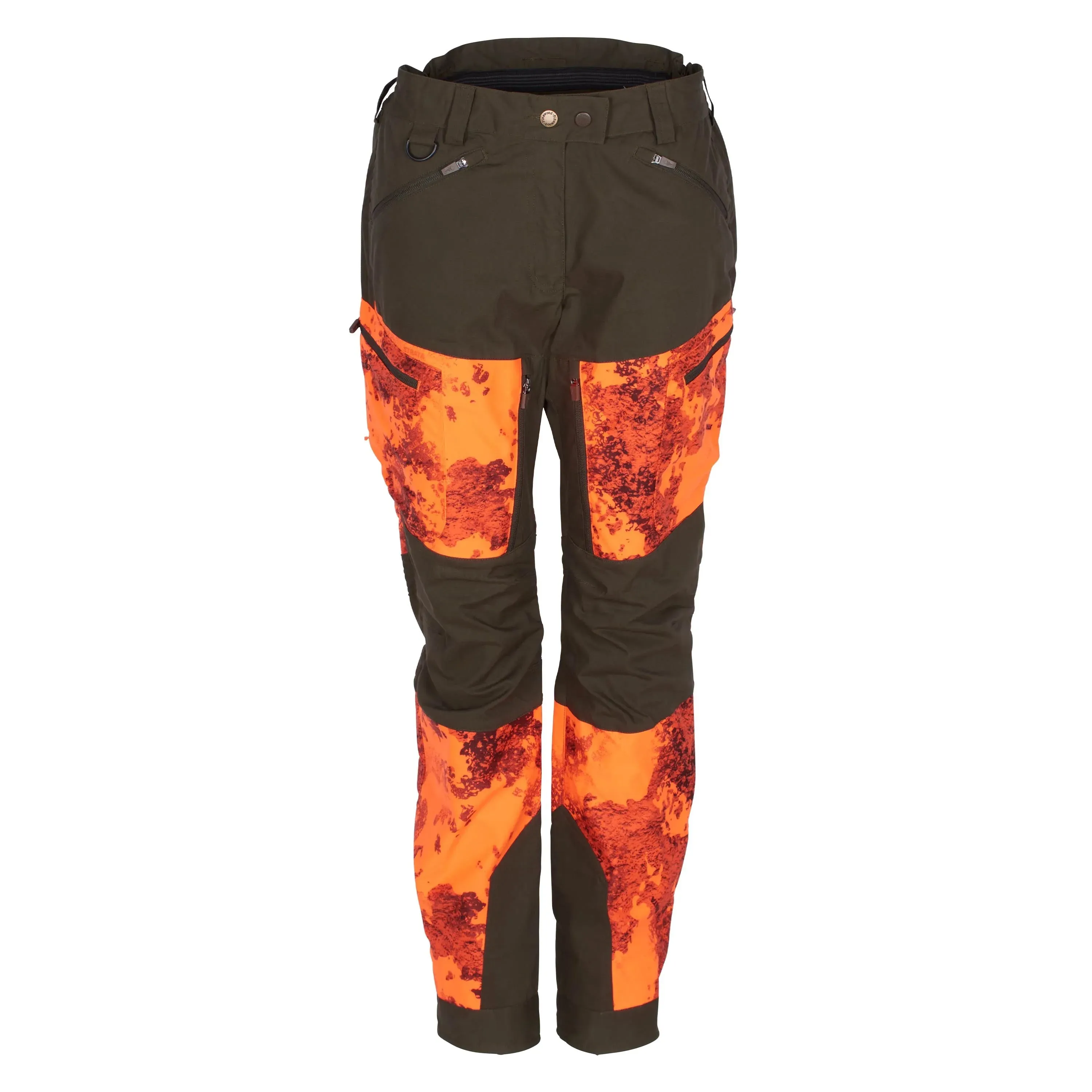 Bild von Pinewood Hose Furudal Tracking Camou strata blaze grün Frauen