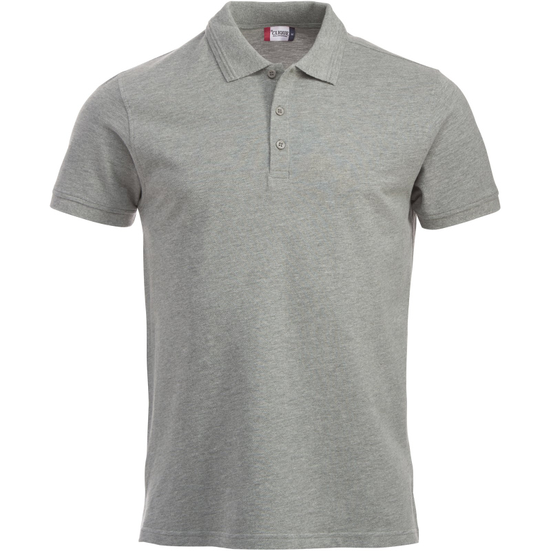 Bild von CLIQUE Manhattan Poloshirt Herren 95 - grau meliert XL