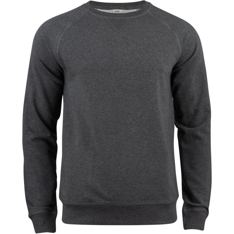 Bild von CLIQUE Premium Bio-Baumwoll Roundneck Sweatshirt Herren 955 - anthrazit meliert XS
