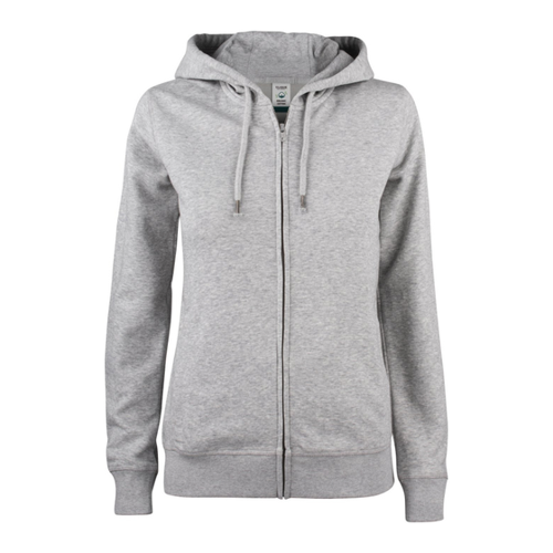 Bild von CLIQUE Premium Bio-Baumwoll Kapuzenjacke Damen 95 - grau meliert XL