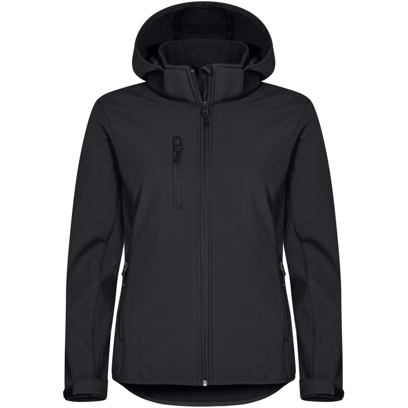 Bild von CLIQUE Classic Softshelljacke mit Kapuze Damen 99 - schwarz L