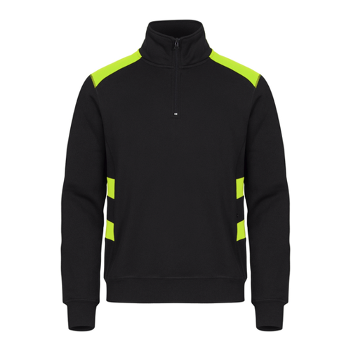 Bild von CLIQUE Ambition 1/2-Zip Sweatshirt 11 - schwarz/gelbhigh visibility S