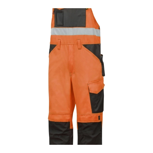 Bild von Snickers Workwear 0113 Warnschutz Latzhose, Klasse 2