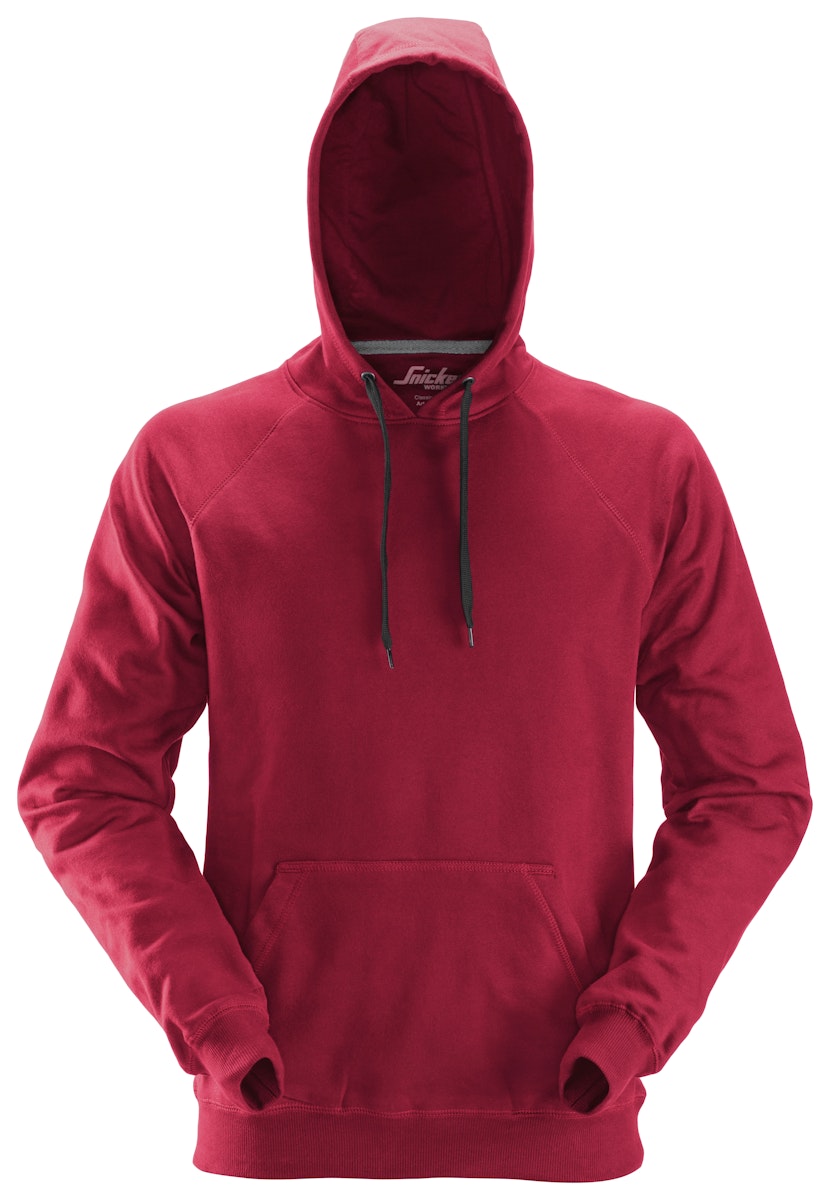 Bild von Snickers Klassischer Hoodie 7 chilirot
