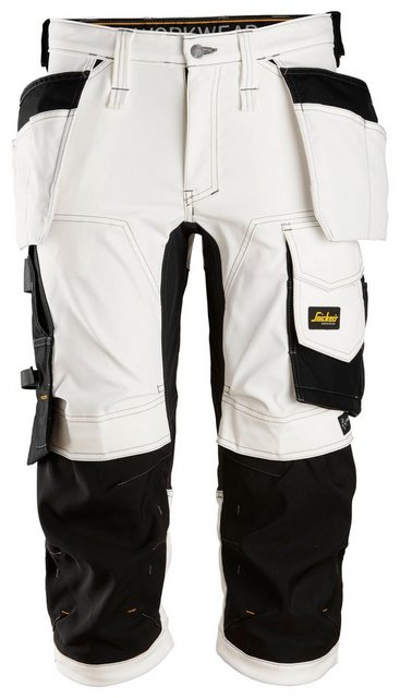 Bild von Snickers AllroundWork Piratenhose m. Holstertaschen Weiß/schwarz