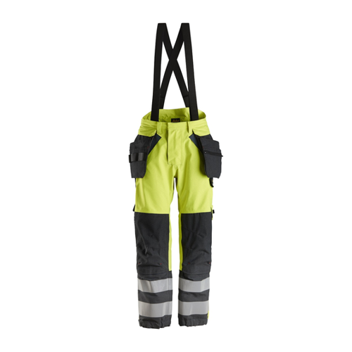 Bild von Snickers ProtecWork Wasserdichte Softshell-Arbeitshose – Signalgelb-Navy im Test