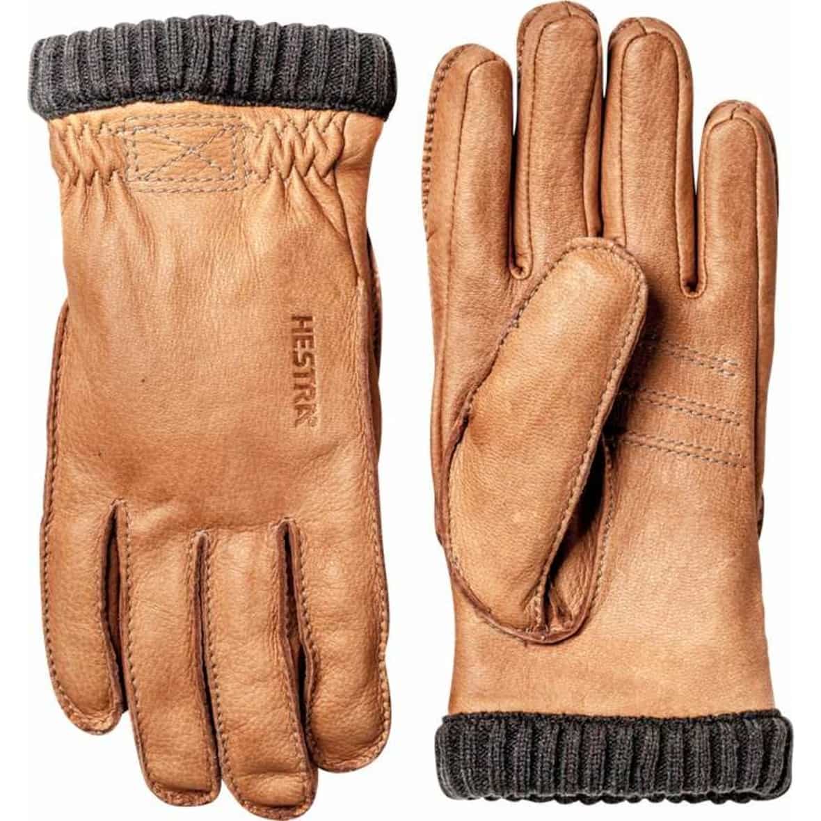Bild von Hestra Deerskin PrimaLoft® Rib Herren Lederhandschuhe (Hellbraun 11) Fingerhandschuhe