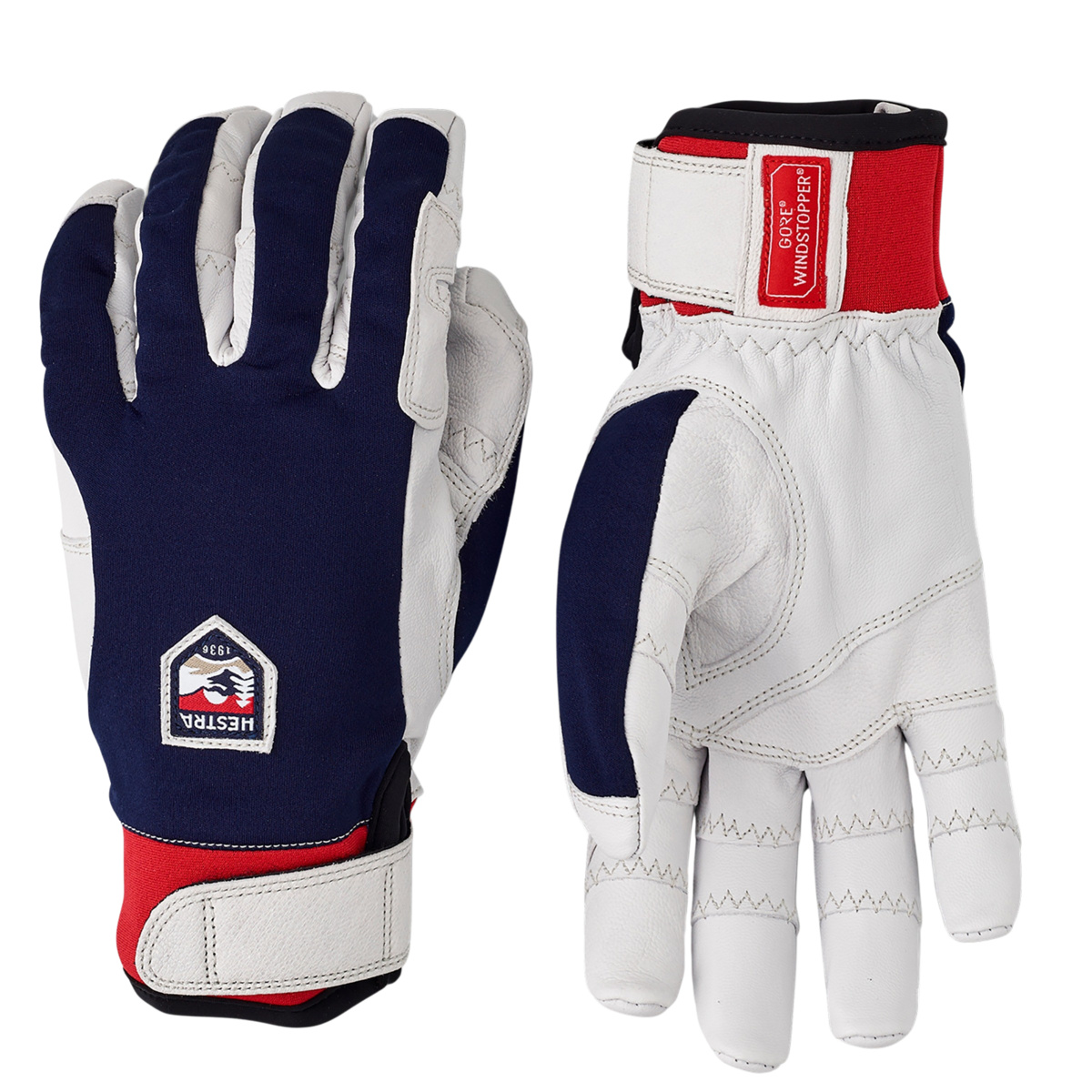 Bild von Hestra - Ergo Grip Active 5 Finger - Handschuhe Gr 7 weiß/blau