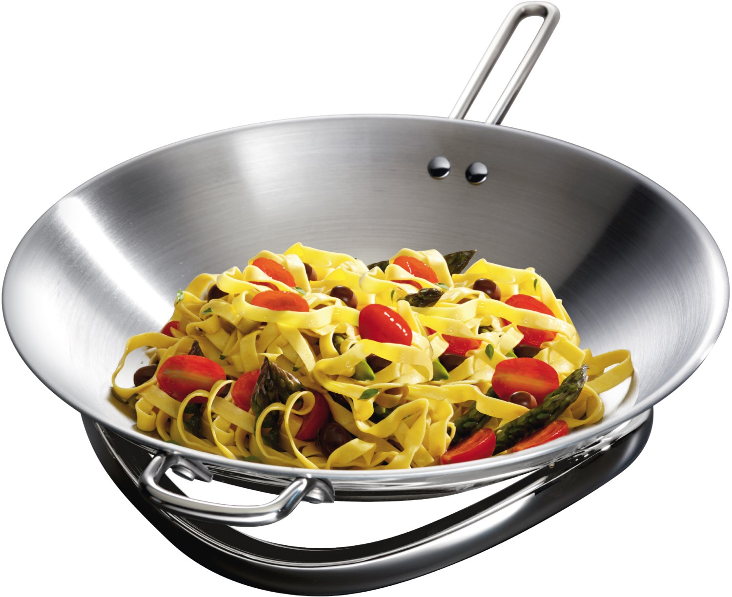 Bild von AEG Fusion Wok-Pfanne / Für Induktionskochfelder / mit Trägerring / 21 - 34 cm Durchmesser
