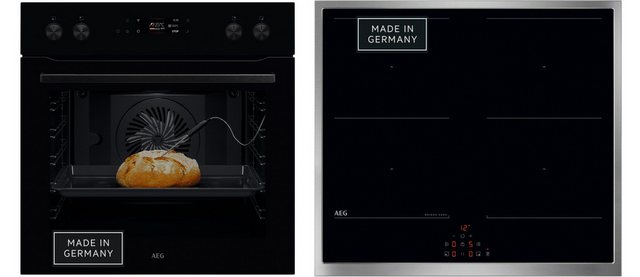 Bild von AEG Elektro-Herd-Set Serie 7000 »OE7P621AK«, Pyrolyse-Selbstreinigung, Hob2Hood