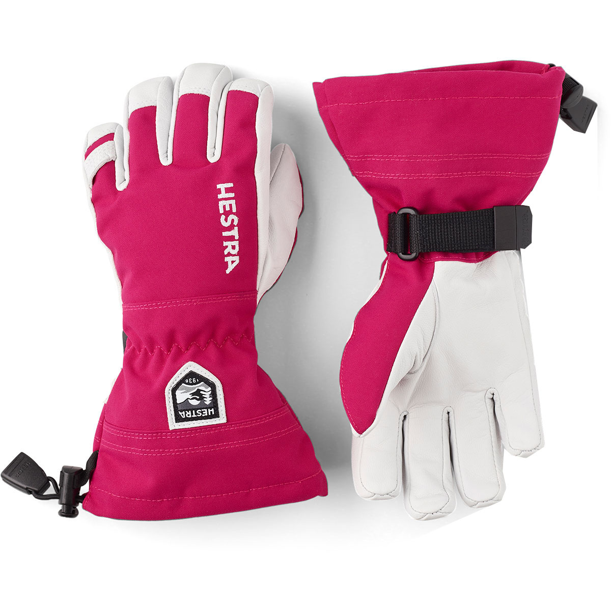 Bild von Hestra - Kid's Army Leather Heli Ski 5 Finger - Handschuhe Gr 4 rosa