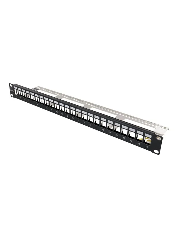 Bild von Deltaco PAN-214 patch panel 1U, Server Zubehör, Schwarz