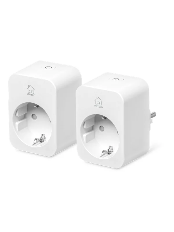 Bild von Deltaco Smart Home Stecker Verbrauchsmonitor 16A 2er weiß (SH-P01E16-2P)