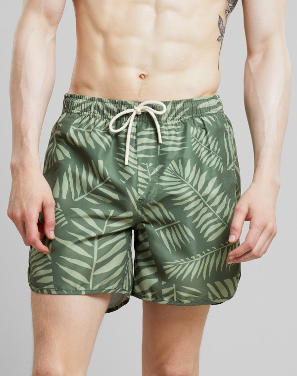 Bild von Badehose Sandhamn Cut Leaf Green