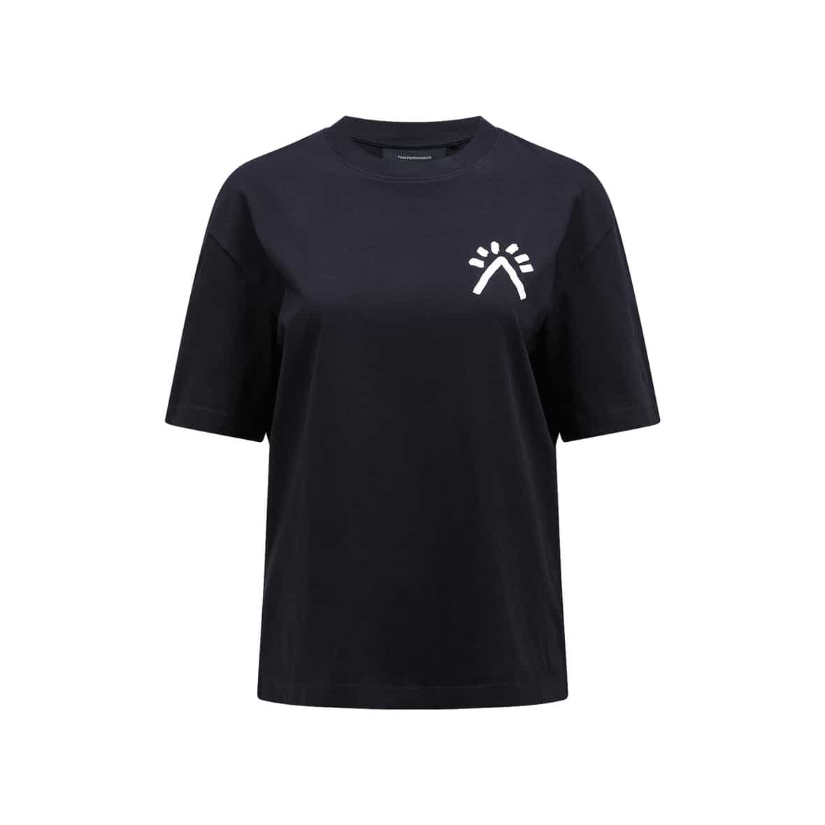 Bild von Peak Performance W Graphic Tee Damen (Schwarz S) T-Shirts