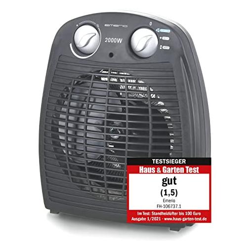 Bild von EMERIO Heizlüfter FH-106737.2, 2000 W, schwarz