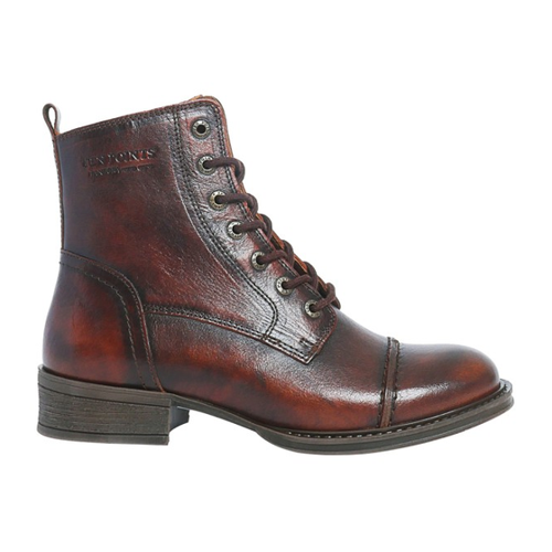 Bild von Klassische Ten Points Damen Stiefel aus Leder im Vintage-Look