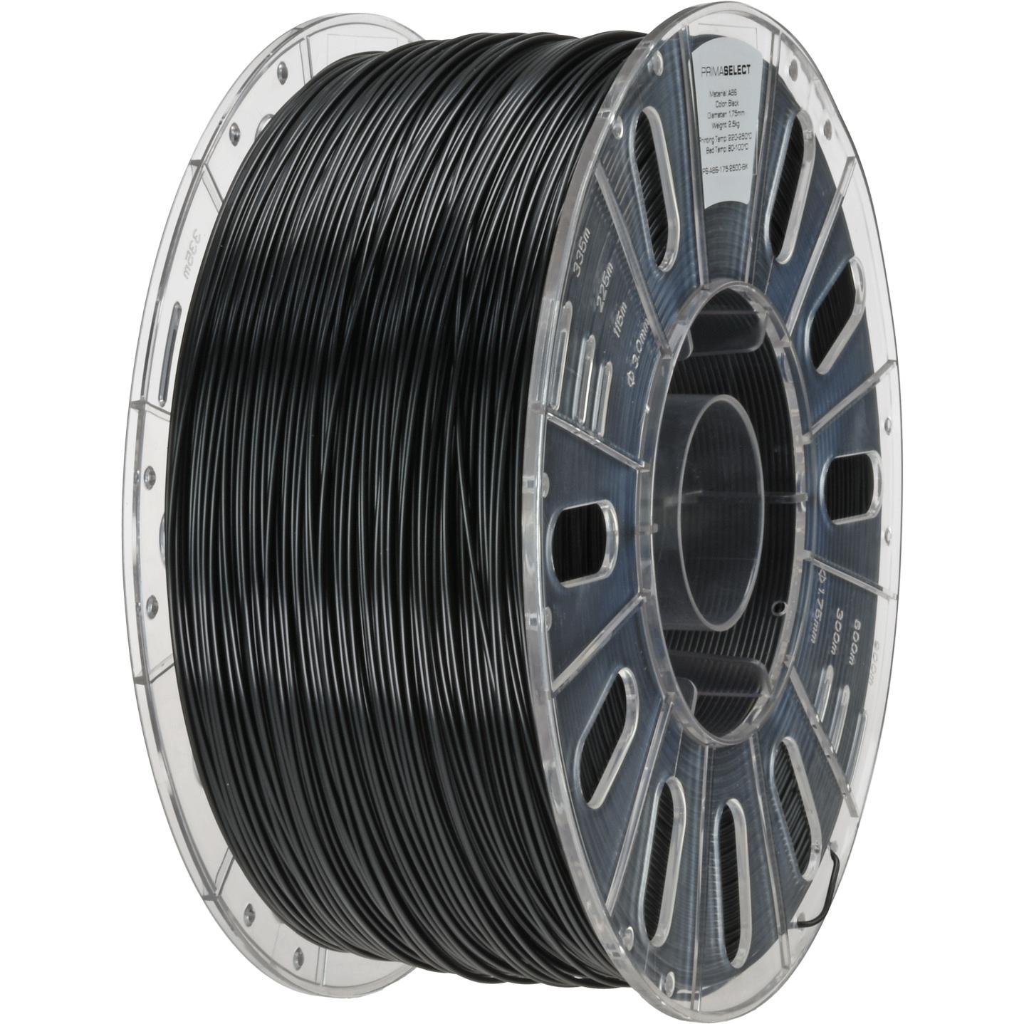 Bild von Prima Creator PrimaSelect ABS (ABS, 1.75 mm, 1000 g, Schwarz), 3D Filament, Schwarz