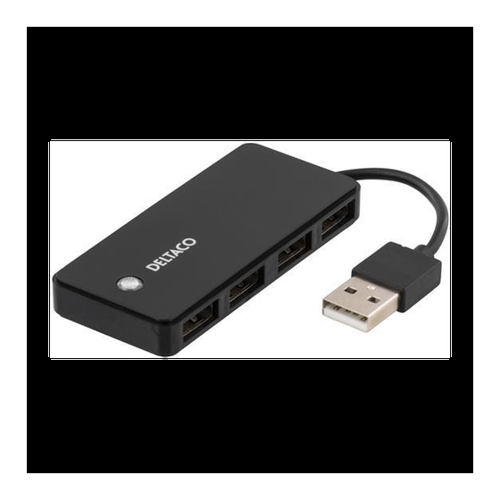 Bild von Deltaco UH-480 USB-Hub - Praktische Erweiterung für jeden Arbeitsplatz