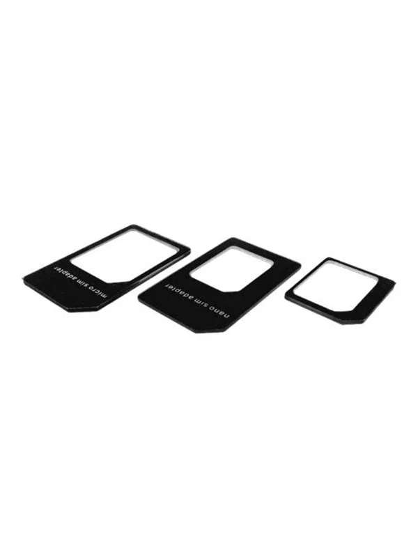 Bild von Deltaco SIM-109 - 3 Stück(e), Weiteres Smartphone Zubehör, Schwarz