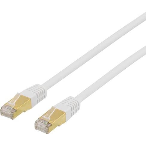 Bild von Deltaco TP-kabel CAT7 S/FTP 10m vit (S/FTP, CAT7, 10 m), Netzwerkkabel