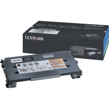 Bild von Lexmark Toner C500H2KG - Schwarz - Kapazität: 5.000 Seiten (C500H2KG)