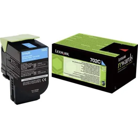Bild von Lexmark Original 702C Toner - cyan (70C20C0) für CS310dn/n, CS410dn/dtn/n, CS510de/dte