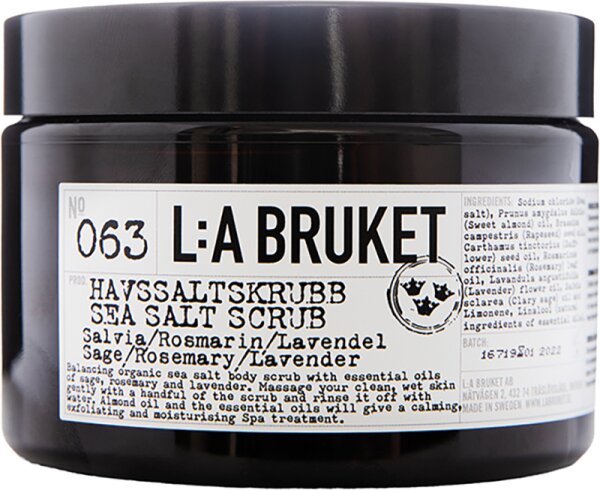 Bild von L:A Bruket No. 063 Sea Salt Scrub Sage/Rosemary/Lavender 420 g