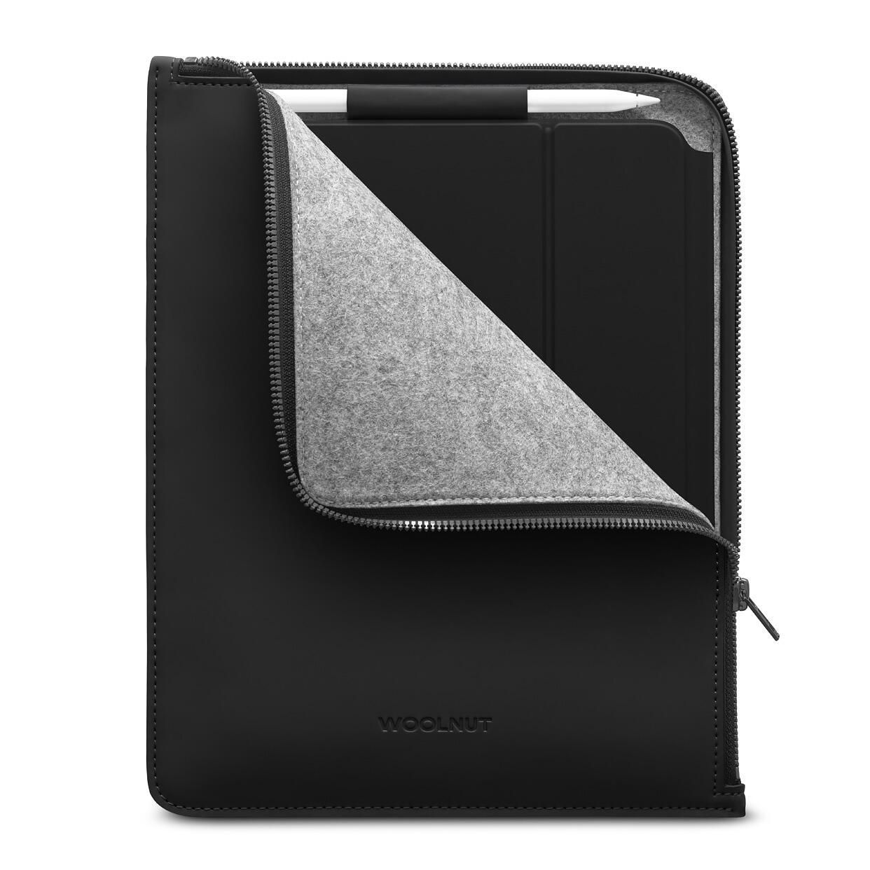 Bild von Woolnut beschichtetes Folio für iPad Pro 12,9" & iPad Air , schwarz
