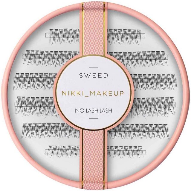 Bild von Sweed Bandwimpern Sweed Kunstwimpern Nikki No Lash-Lash, Künstliche, besonders feine, schwarze Wimpern in Cluster-Formation für einen ultimativ, natürlichen Effekt., 1 tlg.