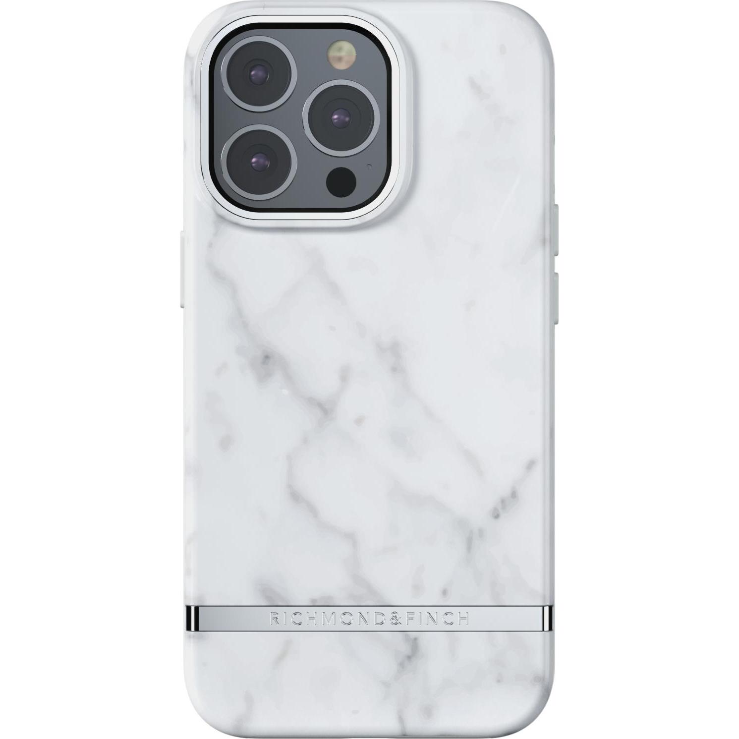 Bild von Richmond & Finch White Marble (Apple iPhone 13 Pro), Smartphone Hülle, Weiss