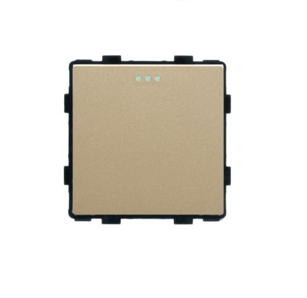 Bild von 1-faches Taster Modul Wippe Gold LX-101B-13 LUXUS-TIME