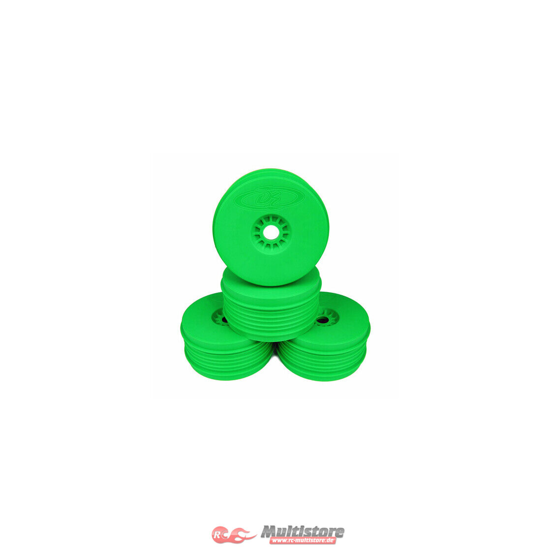 Bild von DE Racing Speedline Plus 1/8 Buggy Wheels (4pcs/Green) / DER-PSB-8G